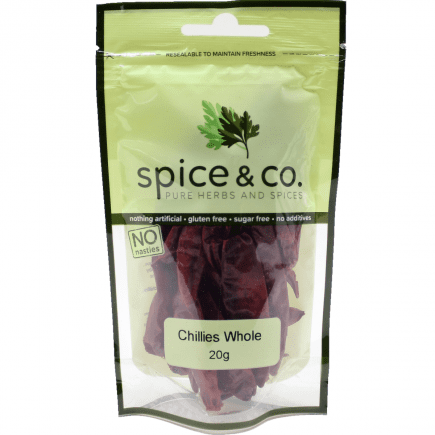 Spice & Co Chillies Whole 20G