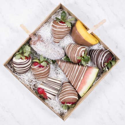 Chocolate Dipped Fruit Platter