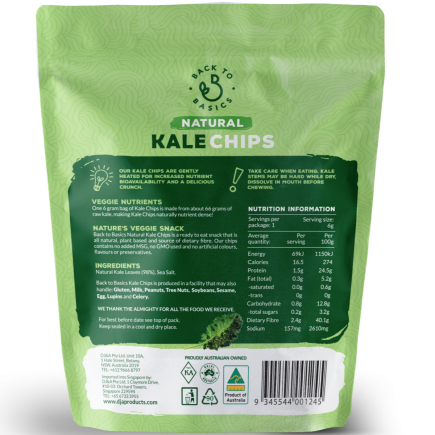 DJ&A Back to Basics Natural Kale Chips 6g
