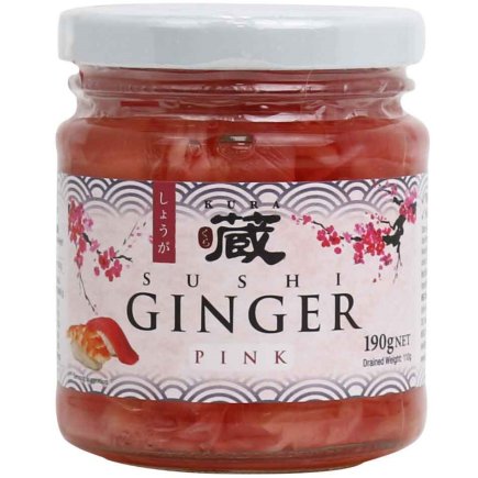 Kura Pickled Ginger Pink 190g