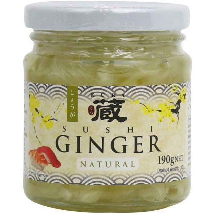 Kura Pickled Ginger White 190g