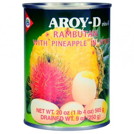 Aroy D Rambutan With Pineapple In Syrup 565g