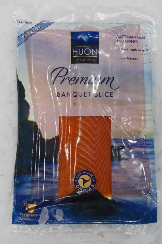 Banquet Sliced Huon Salmon 250g Pack